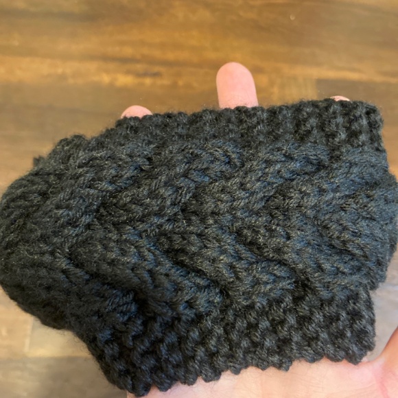 NEW BLACK ITALY DESIGN KNIT HEADBAND HEAD WRAP CROCHET SEQUIN BOW TURBAN 4\